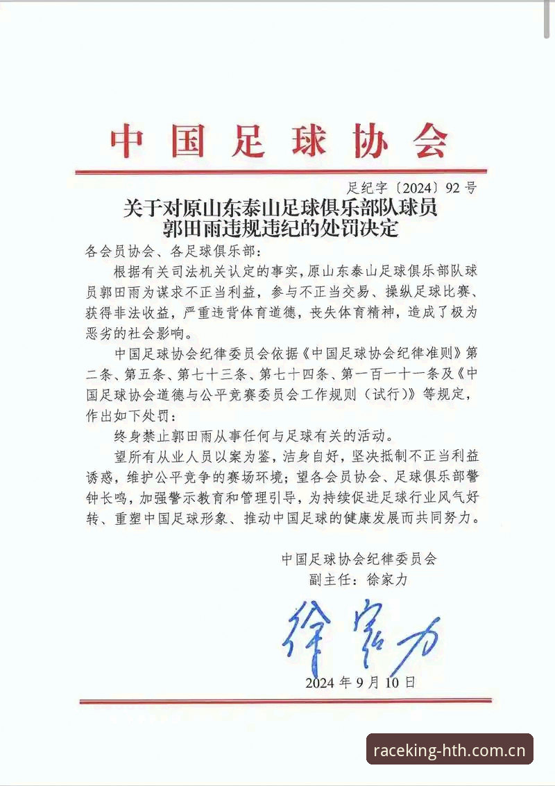 华体会hth体育官网 中国足协第三批禁足名单全面解析:65人受罚背后的行业生态与治理路径